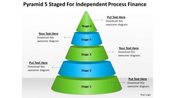 5 Staged For Independent Process Finance Ppt Business Plan PowerPoint Templates