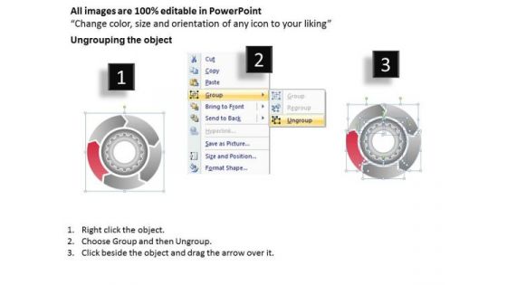5 Stages Multicolored Flow Chart With Gears Laundromat Business Plan PowerPoint Slides