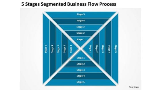 5 Stages Segmented Business Flow Process Ppt Best Plan Templates PowerPoint