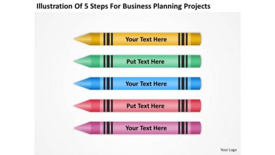 5 Steps For Business Planning Projects Ppt Sample Outline PowerPoint Slides