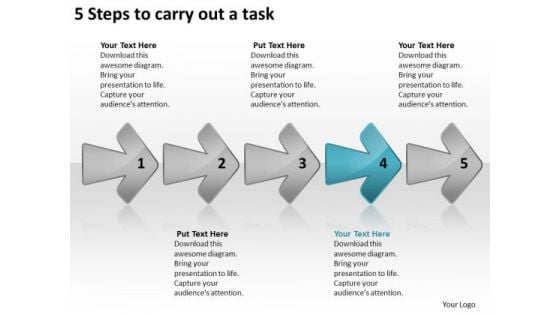 5 Steps To Carry Out Task Chart Circuit Drawing PowerPoint Templates