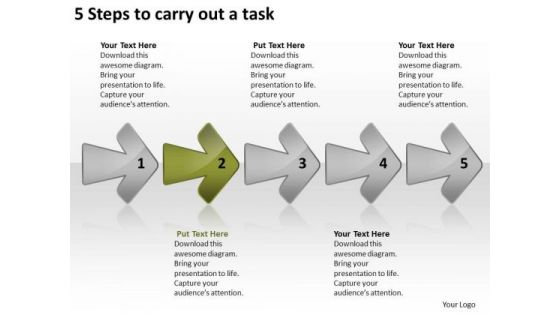 5 Steps To Carry Out Task Diagram Of Business Plan PowerPoint Slides