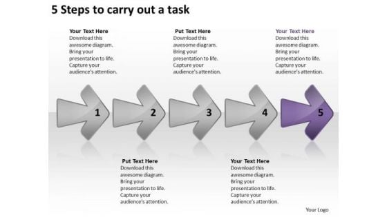 5 Steps To Carry Out Task Ppt Circuit Drawing PowerPoint Templates