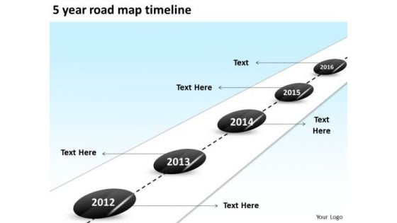 5 Year Road Map Timeline PowerPoint Templates Ppt Slides Graphics