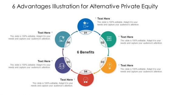 6 Advantages Illustration For Alternative Private Equity Ppt PowerPoint Presentation File Slide Portrait PDF