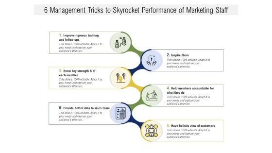 6 Management Tricks To Skyrocket Performance Of Marketing Staff Ppt PowerPoint Presentation Gallery Themes PDF