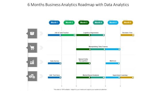 6 Months Business Analytics Roadmap With Data Analytics Brochure