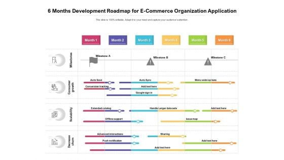 6 Months Development Roadmap For E Commerce Organization Application Themes 6 Months Development Roadmap For E Commerce Organization Application Themes