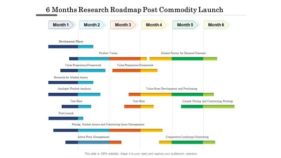 6 Months Research Roadmap Post Commodity Launch Formats