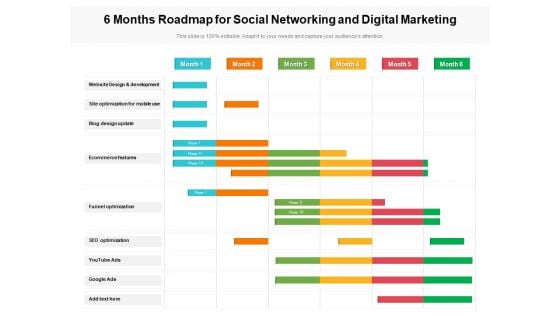 6 Months Roadmap For Social Networking And Digital Marketing Professional