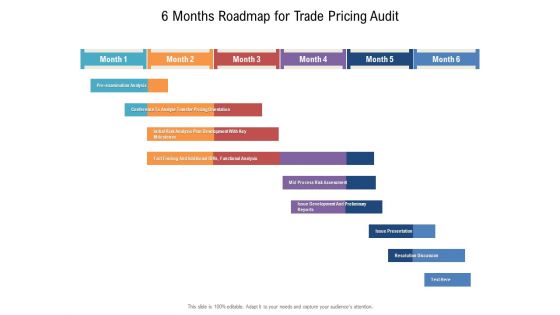 6 Months Roadmap For Trade Pricing Audit Formats