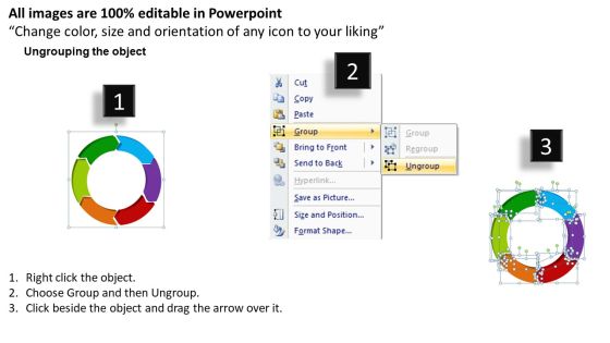 6 Periods Cycle Diagrams PowerPoint Ppt Slides Slide02
