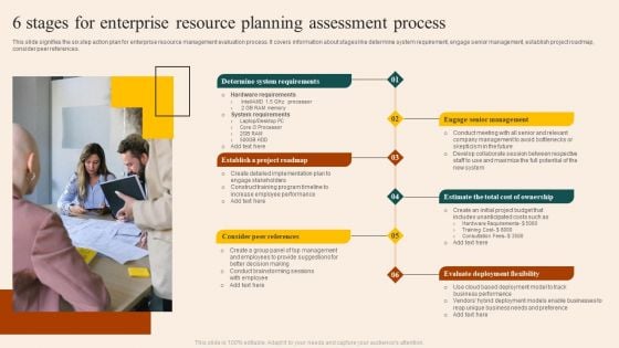 6 Stages For Enterprise Resource Planning Assessment Process Formats PDF