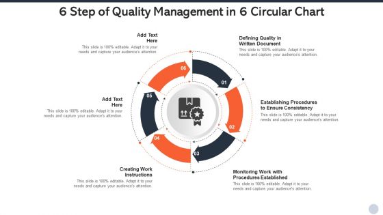 6 Step Of Quality Management In 6 Circular Chart Rules PDF