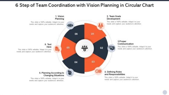 6 Step Of Team Coordination With Vision Planning In Circular Chart Elements PDF 6 Step Of Team Coordination With Vision Planning In Circular Chart Elements PDF