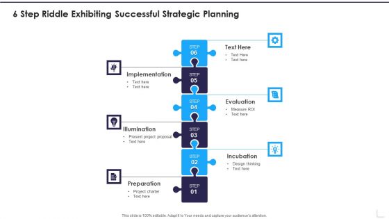 6 Step Riddle Exhibiting Successful Strategic Planning Guidelines PDF