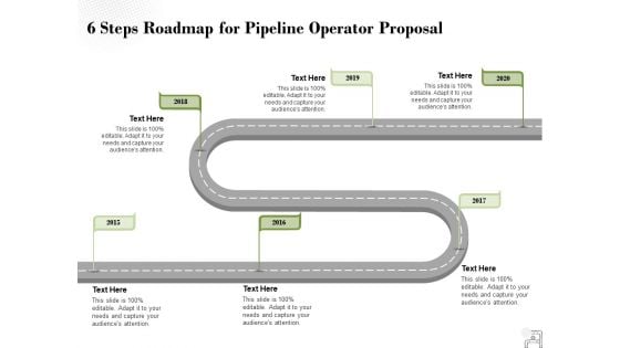 6 Steps Roadmap For Pipeline Operator Proposal Ppt PowerPoint Presentation File Styles