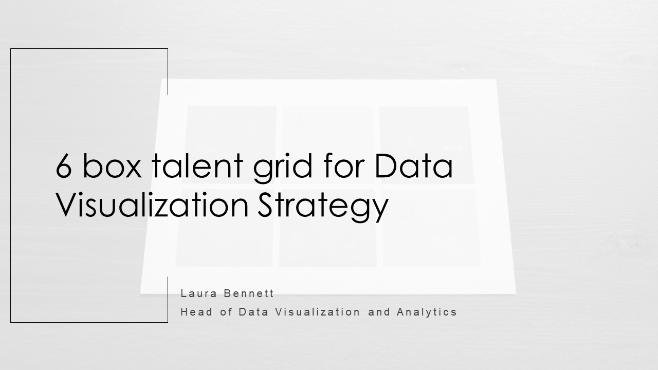 6 Box Talent Grid For Data Visualization Strategy PPT Summary VM