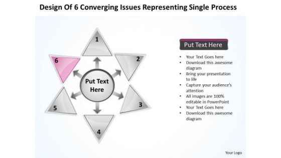 6 Converging Issues Representing Single Process Circular Flow Diagram PowerPoint Templates 6 Converging Issues Representing Single Process Circular Flow Diagram PowerPoint Templates