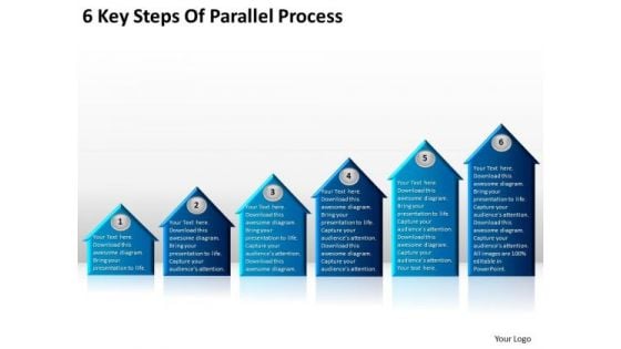 6 Key Steps Of Parallel Process It Business Plan Template PowerPoint Templates