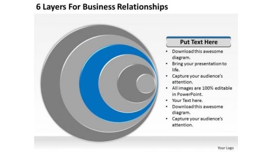 6 Layers For Business Relationships Ppt Plan Strategy PowerPoint Templates