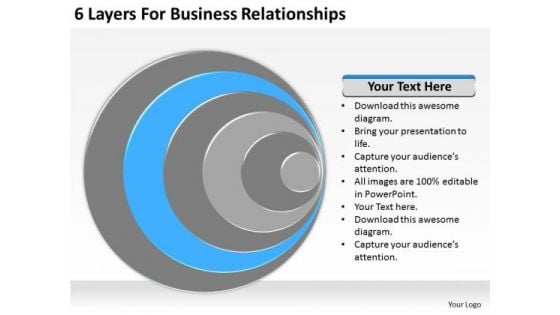 6 Layers For Business Relationships Ppt Prepare Plan PowerPoint Slides