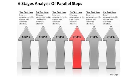 6 Stages Analysis Of Parallel Steps Business Plan PowerPoint Templates