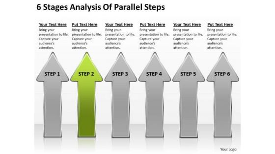 6 Stages Analysis Of Parallel Steps Examples Business Plans PowerPoint Slides