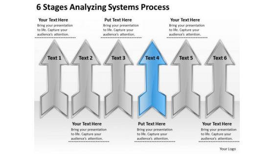 6 Stages Analyzing Systems Process Business Plan Company PowerPoint Templates