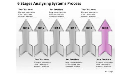 6 Stages Analyzing Systems Process Ppt Business Plans PowerPoint Slides