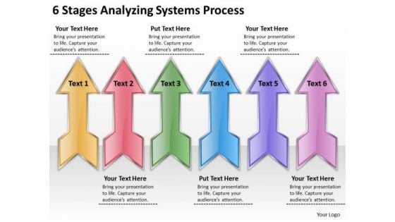 6 Stages Analyzing Systems Process Restaurant Business Plan Outline PowerPoint Templates