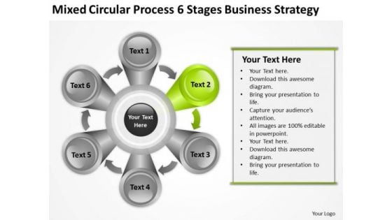 6 Stages Business Development Strategy Template Ppt Short Plan PowerPoint Slides