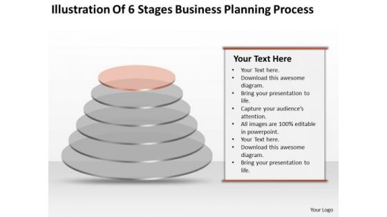 6 Stages Business Planning Process Ppt Record Label PowerPoint Templates