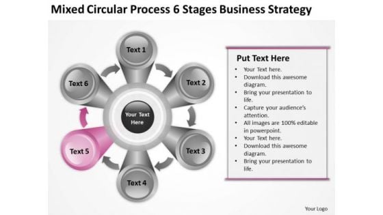 6 Stages Business Strategy Consultants Ppt Plan For Startup PowerPoint Templates