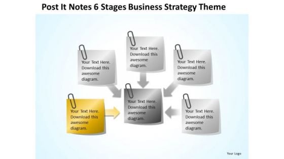 6 Stages Business Strategy Model Theme Ppt Building Plan Template PowerPoint Slides