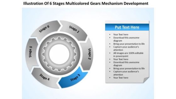 6 Stages Gears Mechanism Development Business Plan Templete PowerPoint Slides 6 Stages Gears Mechanism Development Business Plan Templete PowerPoint Slides