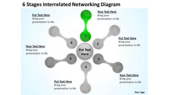 6 Stages Interrelated Networking Diagram Business Plan PowerPoint Slides 6 Stages Interrelated Networking Diagram Business Plan PowerPoint Slides