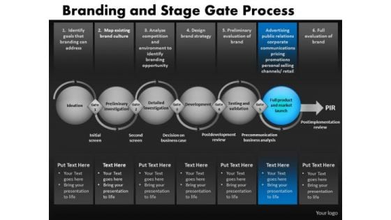 6 Stages Linear Process Diagram With Gates PowerPoint Slides Ppt Templates