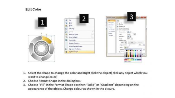 6 Stages Multicolored Gears Mechanism Development Business Plan PowerPoint Slides