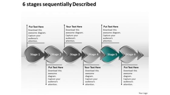 6 Stages Sequentially Described Strategic Planning Flow Chart PowerPoint Slides