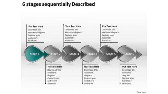 6 Stages Sequentially Described What Is Process Flow Chart PowerPoint Templates