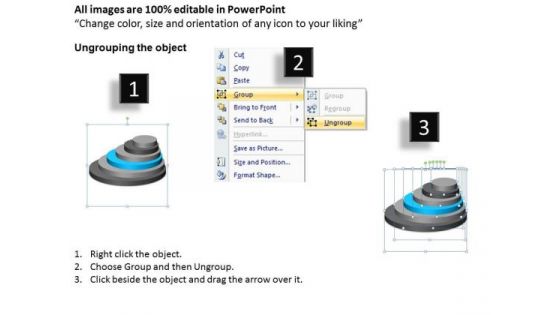 6 Stages Stack Blocks Of Data Business Plan PowerPoint Templates