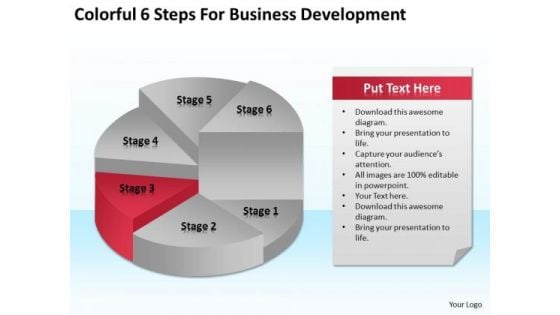 6 Steps For Business Development Ppt Non Profit Plan Template Free PowerPoint Templates