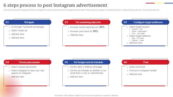 6 Steps Process To Post Social Media Platform Advertising To Enhance Brand Awareness Graphics Pdf