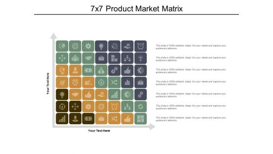 7X7 Product Market Matrix Ppt PowerPoint Presentation Inspiration Professional