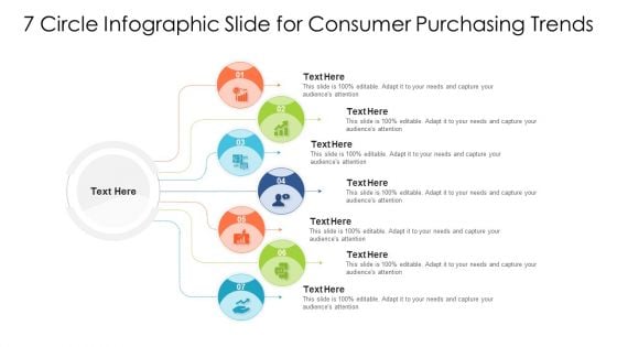 7 Circle Infographic Slide For Consumer Purchasing Trends Ppt PowerPoint Presentation Infographic Template Summary PDF