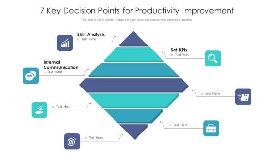 7 Key Decision Points For Productivity Improvement Ppt PowerPoint Presentation Gallery Examples PDF