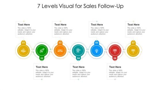 7 Levels Visual For Sales Follow Up Ppt PowerPoint Presentation Gallery Example Topics PDF