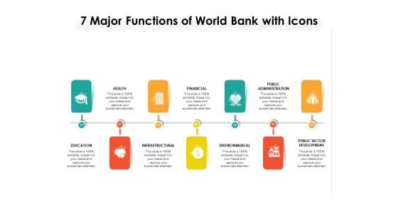 7 Major Functions Of World Bank With Icons Ppt PowerPoint Presentation File Maker PDF