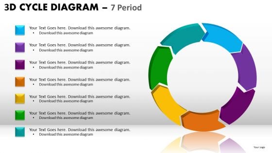 7 Period Cycle Diagram Editable PowerPoint Slides Ppt Templates